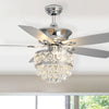 Ceiling Fan & Light LED Crystal Chandelier 52inch Home Pendant Lamp with Remote