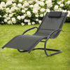 Garden Patio Sun Lounger Metal Ergonomic Recliner Bed Relaxing Outdoor Furniture