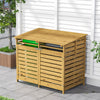 Wooden Wheelie Bin Store Recycle Box Outdoor Garden Dustbin Waste Cupboard Sheds