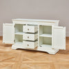 Wilmslow White Painted Large 3 Drawer 2 Door Sideboard SLIGHT SECONDS-WLM26-F233