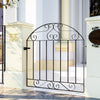 High and Wide Garden Gate Wrought Iron Metal Garden Side Gates Safety Door Yard