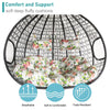 Cocoon Egg Chair Hanging Swing Double Rattan Garden Outdoor Furniture Patio