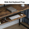 Office Home Computer Desk Working Table Workstation with Shelf and Keyboard Tray