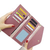 Women Wallet Ladies Purse Long Purse Envelope Leather Wallet Card Button Clutch