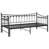 Pull-out Sofa Bed Frame Black Metal 90x200 cm GHB