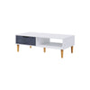 TV Cabinet Vintage TV Stand Console Table TV Unit Centre Table with Storage Cube