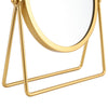 Luxurious Gold Rotation Make Up Mirror Table Top Vanity Shaving Swivel Mirrors