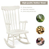 Outdoor Rocking Chair Wooden Porch Rocker High Back Chair Seat Garden Patio