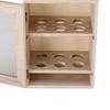 Rustic Style Egg Holder Cabinet Cupboard Wooden 2 Tier 12 Eggs Rack Storage Box
