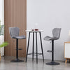 2x Bar Stools Breakfast Comfortable Swivel Gas Lift Kitchen Stool Leather Chairs