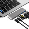 7in1 USB-C Hub Dual Adapter Multiport Reader 4K HDMI Type-C For MacBook Pro Lot