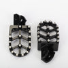 2X Motorcycle Surron Upgraded Footpegs Larger Sur Ron Light Bee Black Foot Pegs