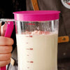 Cake Mix Batter Dispenser Measuring Label Baking Cupcake Cream Release Jug Tool