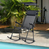 Folding Rocking Chair Outdoor Seat Rocker Relaxing Armchair Lounge Garden Patio