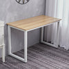 120x60cm Computer Desk Wooden Top Metal Leg Home Office Study Table Workstation