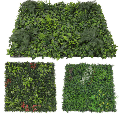Artificial Plant Tiles Mat Wall Hedge Grass Fence Panel Garden Home Office Decor