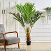 Large Artificial Palm Tree Tropical Plants with Branches Realistic Leaves in Pot