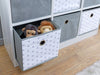 Cube Storage Unit Grey Stars White Bookcase Home Children's Nursery