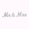 Wooden Standing Silver Mr and Mrs Letters SignTable Wedding Decorations UK