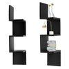 3 Tier Corner Shelf Floating Wall Shelves Storage Display Bookcase Home Decor