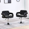 2Pcs Beauty Salon Chairs Bar Stool PU Leather Barber Hairdressing Swivel Kitchen