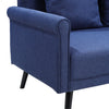 Modern 2 Seater Fabric Sofa Loveseat Couch Settee Armchair Tub Chair Grey Blue