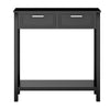Modern Console Table 2 Drawer w/Shelf Dressing Table Hallway Hall Desk Furniture