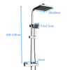 Bathroom Luxury Rain Mixer Shower Combo Set Wall Mounted Rainfall Shower System