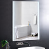 Bathroom Mirror With LED Lights 3 Color Wall Mounted Anti-fog Touch Sensor New