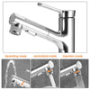 Bathroom Brass Sink Faucet Rinser Cold Hot Mixer Tap Basin Tap Pull Out Sprayer