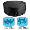 Large Round Waterproof Outdoor Garden Patio Table Chair Set Furniture Dust Cover