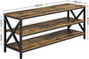 TV Stand TV Console Table with Storage Shelves Rustic TV Cabinet for Living Room