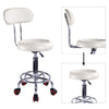 White Spa Salon Stool Gas Lift Backrest Barber Beauty Massage Hairdressing Chair