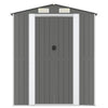 Garden Shed Grey 192x274x223 Galvanised Steel K8R3