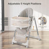 Baby Highchair Toddler Feeding Seat Foldable Adjustable Baby Dinning Table Chair