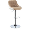 1 pcs Bar Stool Faux Leather Kitchen Stool Barstool Seat Adjust 60-82cm