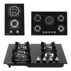 Tempered Glass Gas Cooktop 2/4/5 Burner LPG Stove Kitchen Apartment RV Camping