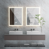 LED Illuminated Bathroom Mirror Cabinet with Shelf Storage 500x700 Wall Mounted
