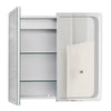 Led Bathroom Cabinet Wall Mounted Mirrored Storage Cupboard Shelf Sensor Switch