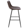 1/2/4x PU Leather Bar Stool High Counter Breakfast Chair with Backrest Barstool
