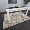 Dining Table Set and 6 4 black white Leather chairs kitchen table set of 4 or 6