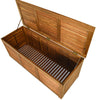 180L Storage Box Outdoor Patio Deck Wooden Garden Bench for Cushions & Tools
