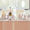 Wooden Standing Silver Mr and Mrs Letters SignTable Wedding Decorations UK