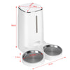 Automatic Pet Feeder Large Cat Dog Food Dispenser w/ 2 Bowls Dish Water Fountain