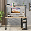 Tribesigns Computer Desk with Hutch and Shelves Study Writing Desk Gaming Table
