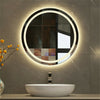Waterproof Round LED ILLUMINATED Bathroom Mirror Touch/Demister/Gradient Light