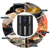 7L Air Fryer with Timer Non-Stick Basket Healthy Low Fat Oil Frying Oven 1800W