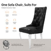 Extra Large Velvet Accent Dining Chair Tufted Lounge Upholstered Home Office