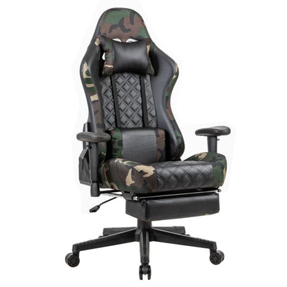 Ergonomic Recliner Swivel Video Gaming Chair Computer Desk Chair with Footrest
