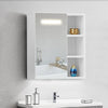 LED Cabinet Wall Mounted Mirror 1 Door Bath Unit Storage Cupboard White Bathroom